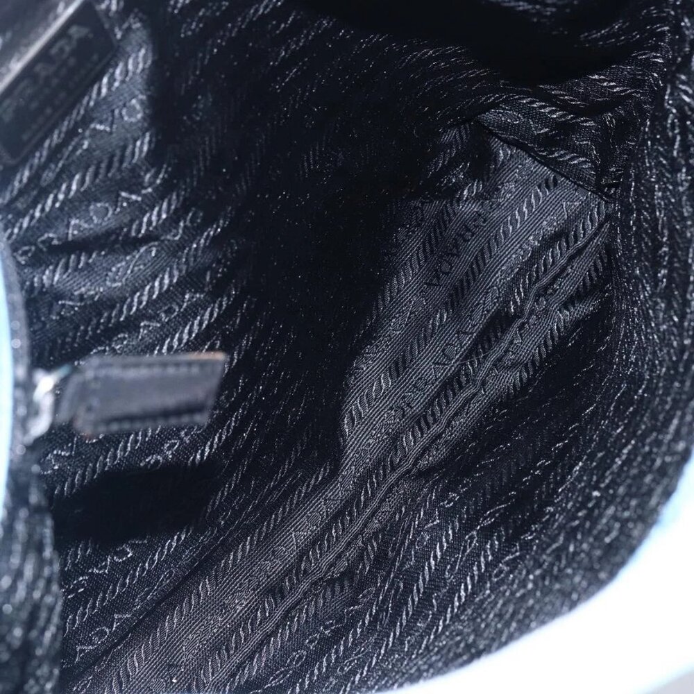 PRADA Tote Bag Nylon Light Blue Silver Auth 157223 - Picture 10 of 16